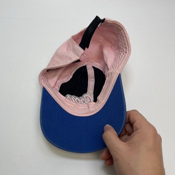 Y2K Coors Light Strapback Adjustable Hat Cap Beer Women Grunge Floral Goth Pink - Picture 12 of 13